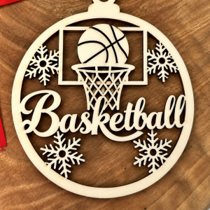 Holzanhänger – Basketball