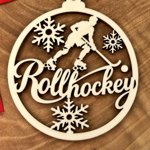 Holzanhänger – Rollhockey