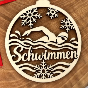 Holzanhänger – Schwimmen