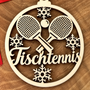 Holzanhänger – Tischtennis
